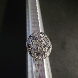 Vintage Judith Jack SS And Marcosite Ring